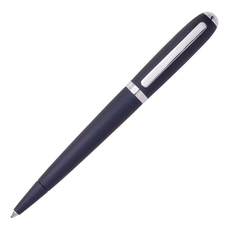 Hugo Boss Contour Ballpoint Pen Brushed Navy image number 1